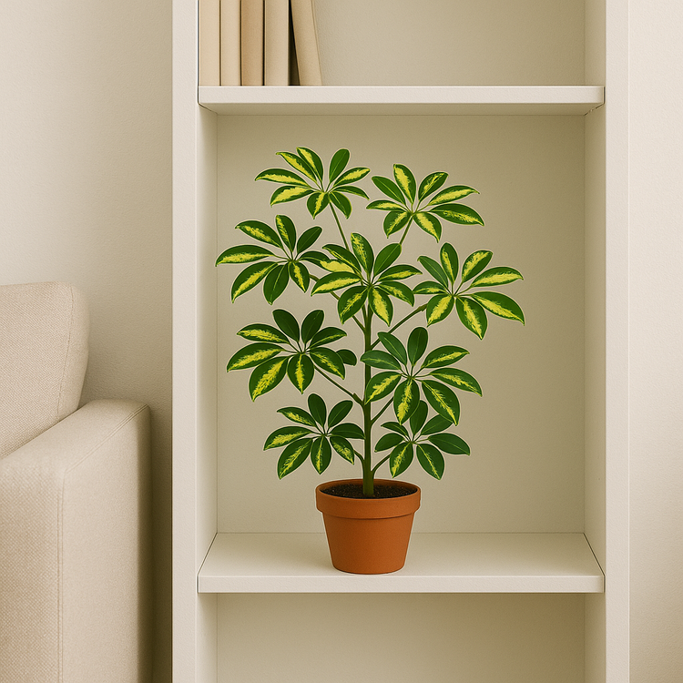 Schefflera Arboricola Gold Capella (Alacalı Şeflera - Şeflera Bitkisi - Şemsiye Ağacı)