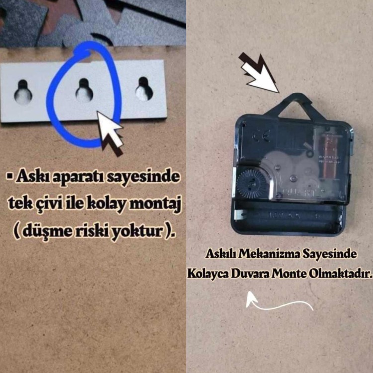 3’lü Aynalı Pleksi Duvar Saati Seti – Gold Siyah Kelebek Dekoratif Tablo Seti
