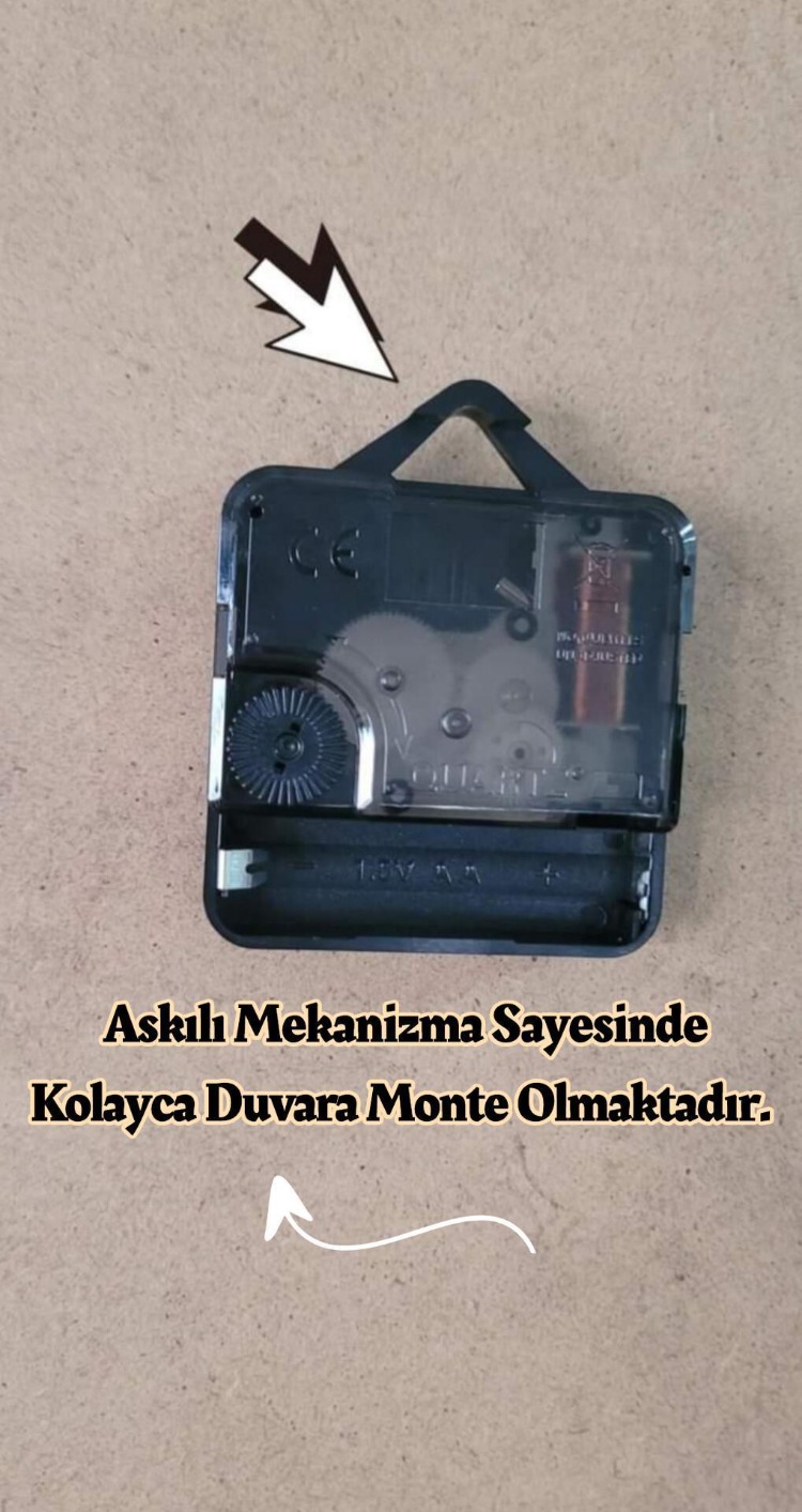 “Allah (c.c.)” Lafzı Yazılı Dekoratif Duvar Saati | Aynalı Pleksi Modern Dini Saat