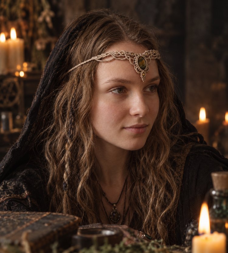 Kaplan Gözü Choker-Tiara
