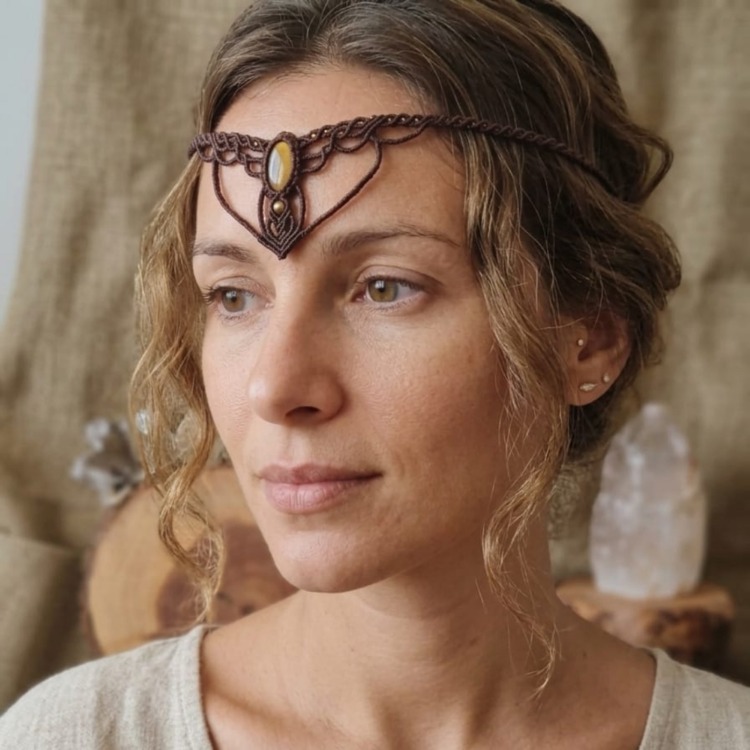 Kaplan Gözü Choker-Tiara