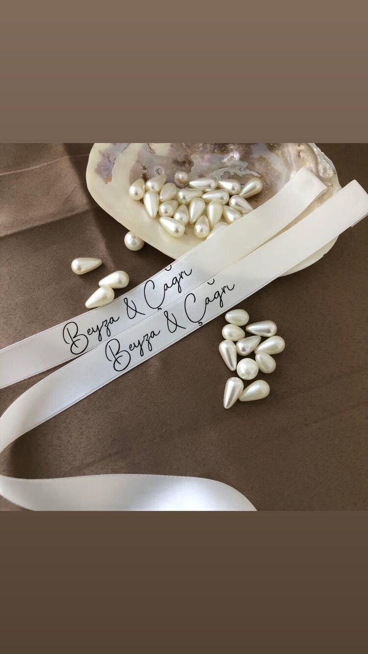Söz Nişan Kurdelesi Saten Geniş kurdele 