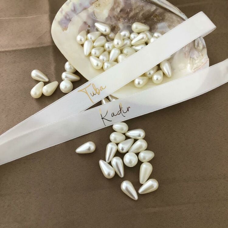 Söz Nişan Kurdelesi Saten Geniş kurdele 