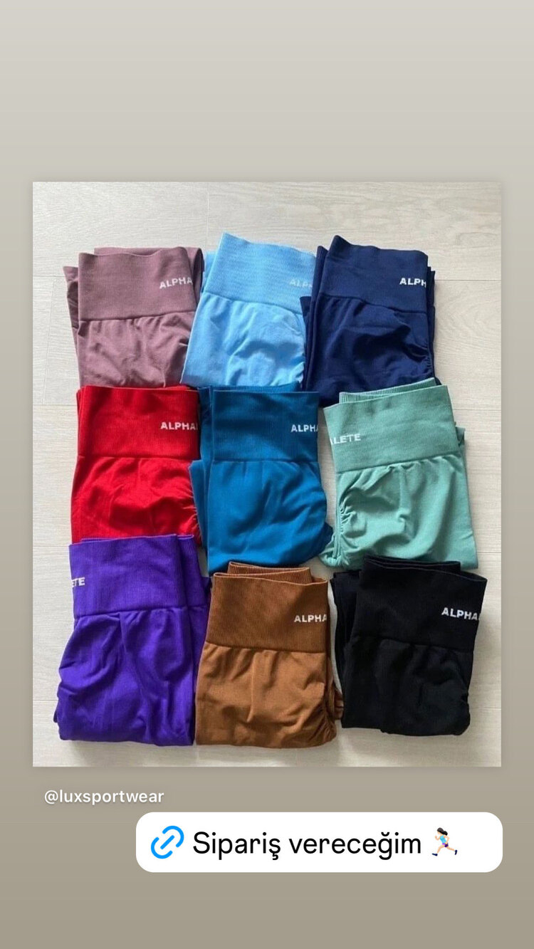 Alphalete Büzgülü Pushup SEAMLESS Tayt