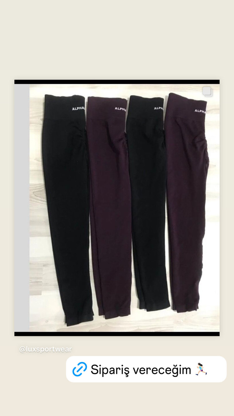 Alphalete Büzgülü Pushup SEAMLESS Tayt