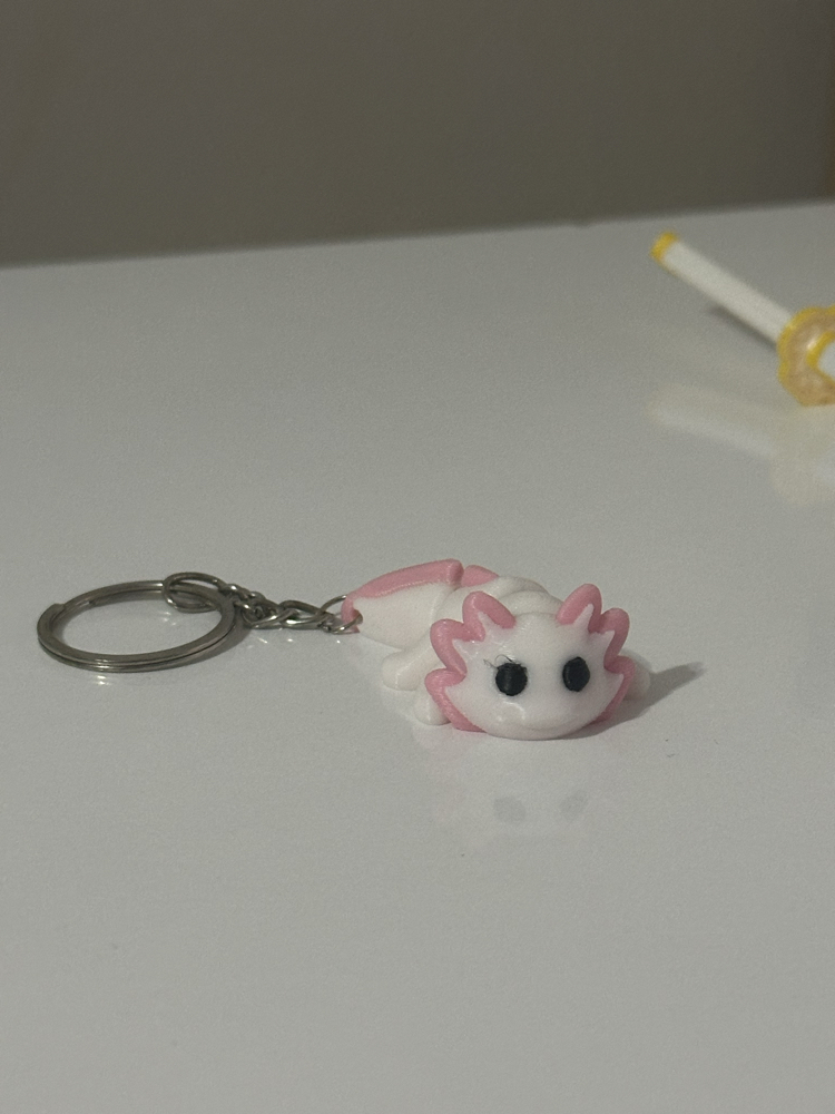 Axolotl anahtarlık