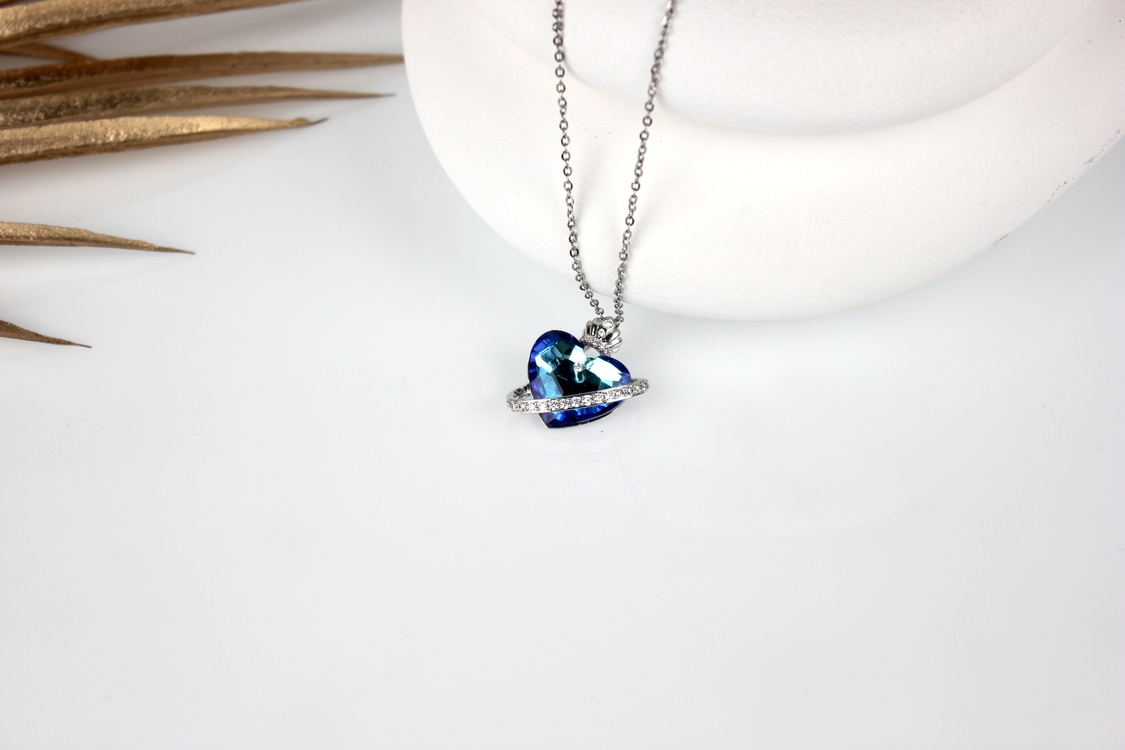 Blue Steel Necklace