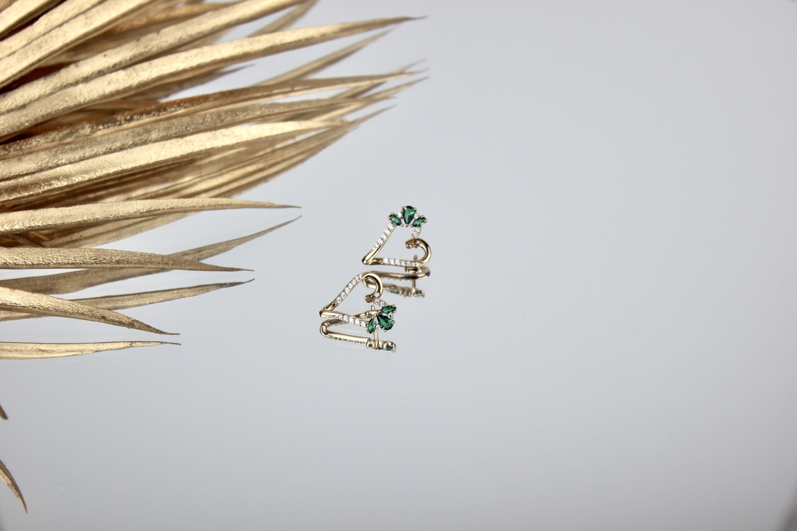 Zümrüt Steel Earing