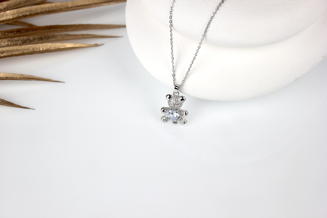 Happy Bear St. Necklace