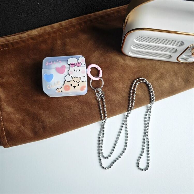 Tavşan Desenli + Kolye Airpods Kılıf