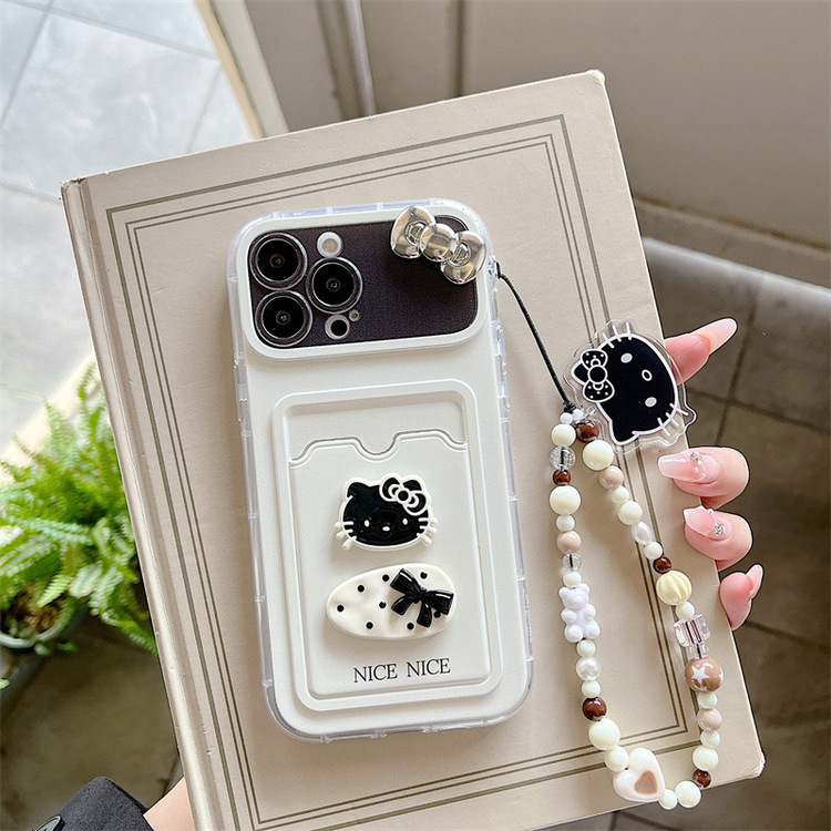 3D Hello Kitty Kartlık Kılıfı + Charm