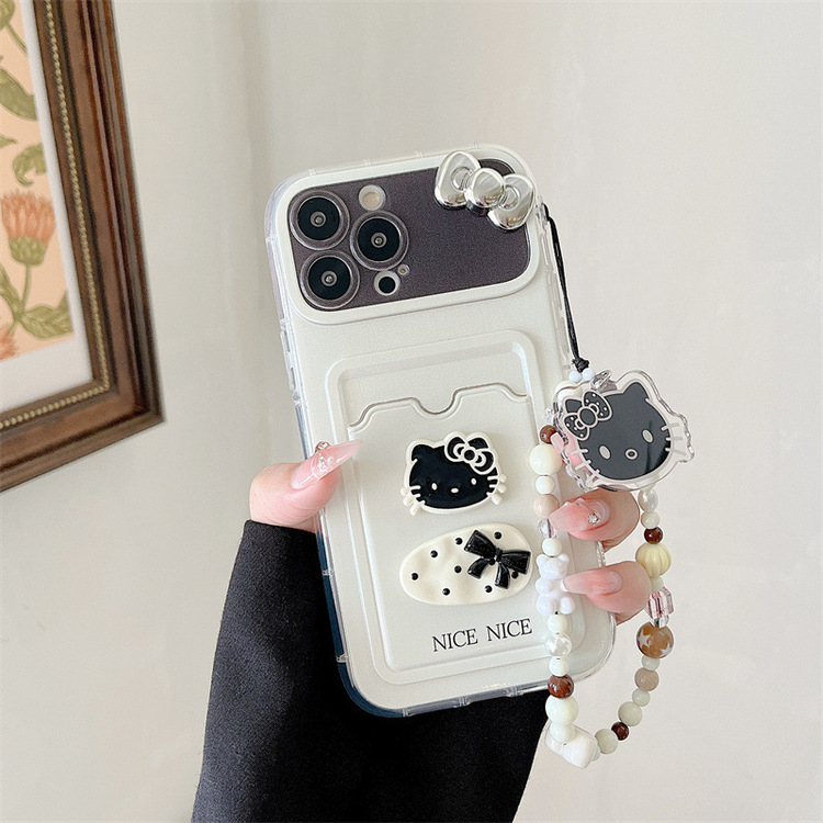 3D Hello Kitty Kartlık Kılıfı + Charm
