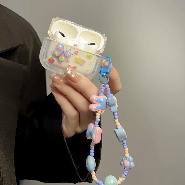 Renkli Kelebek Çiçekler Airpods Kılıf