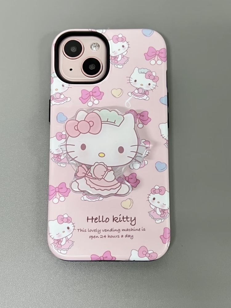 Hello Kitty Desenli İp Kılıf + H.K Holder