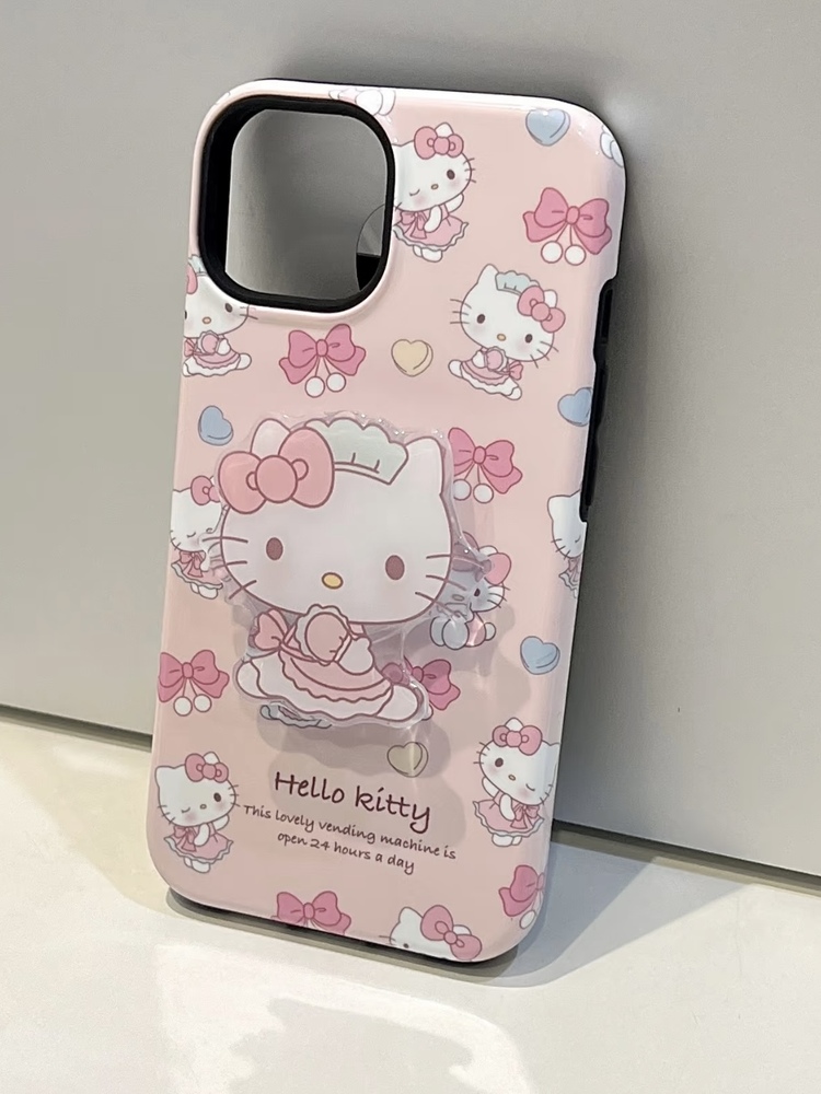 Hello Kitty Desenli İp Kılıf + H.K Holder