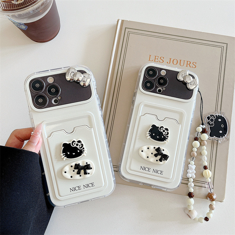 3D Hello Kitty Kartlık Kılıfı + Charm