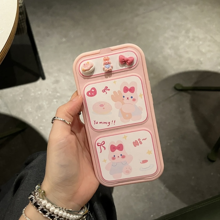 Pembe Tavşan Standı Magnetik Kılıf