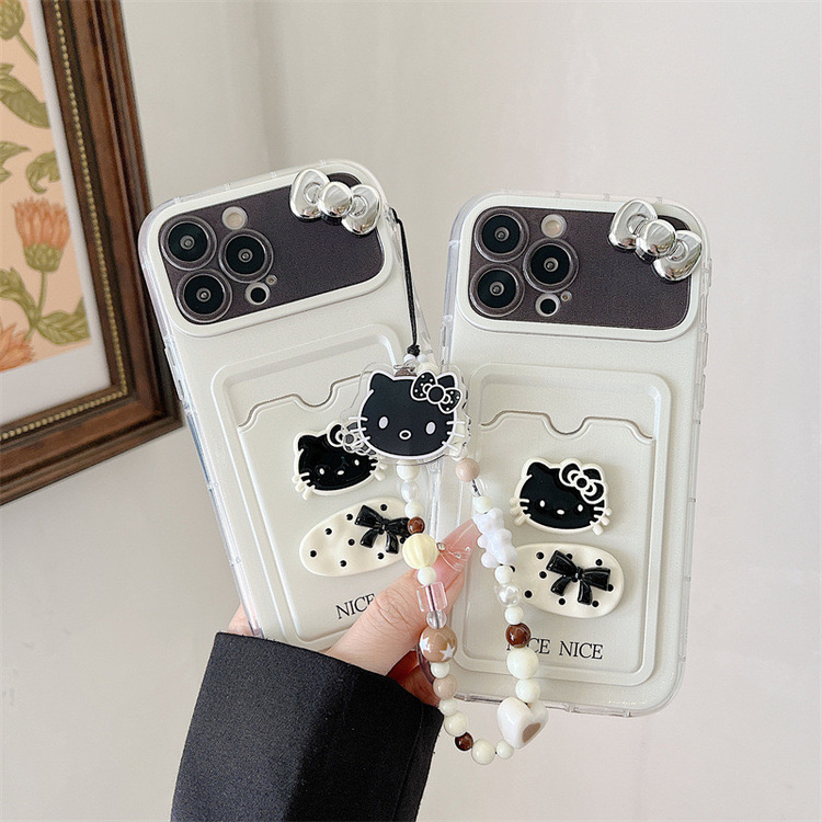 3D Hello Kitty Kartlık Kılıfı + Charm