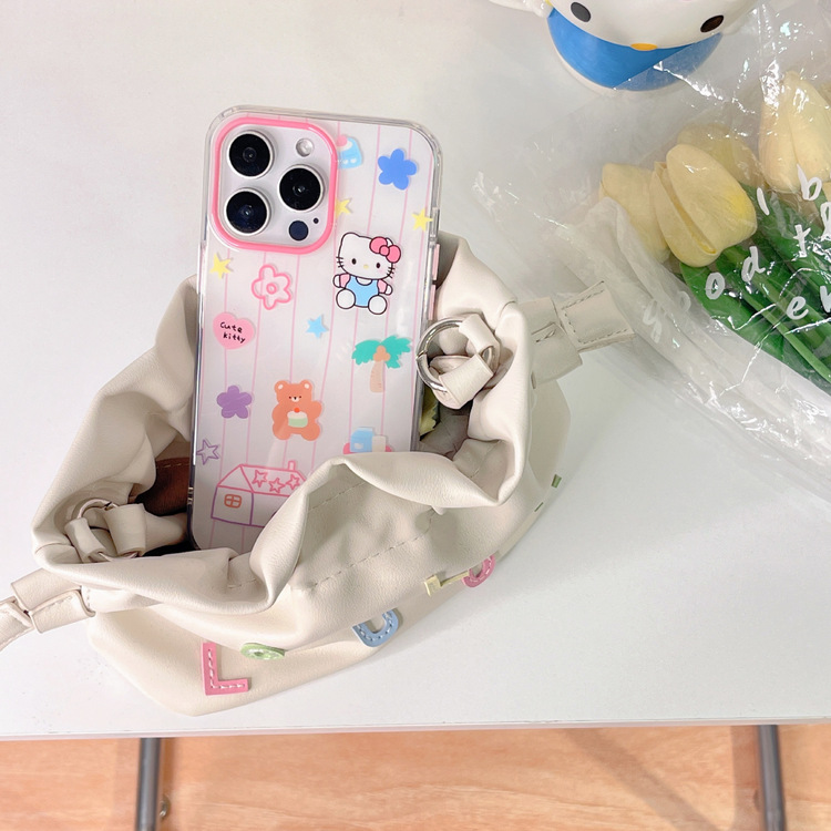 Sevimli Hello Kitty Desenli Iphone Kilif