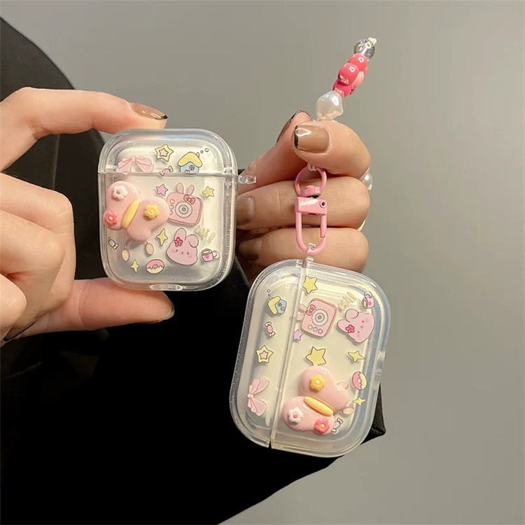 3D Kelebek Desenli Airpods Kılıf