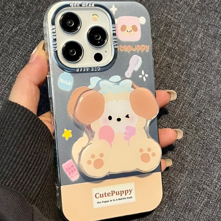 Biber Ayı Köpek & Hello Kitty** iPhone Kılıf + Holder