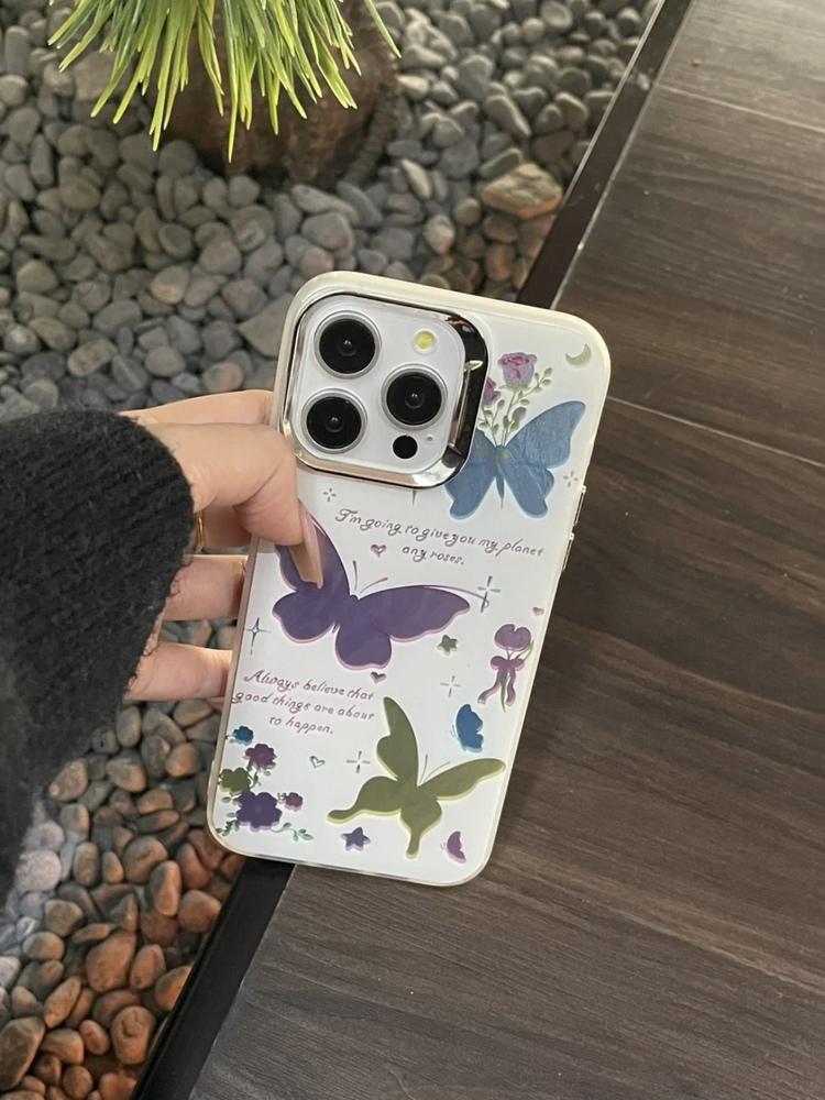Renkli Kelebek İphone Kılıf