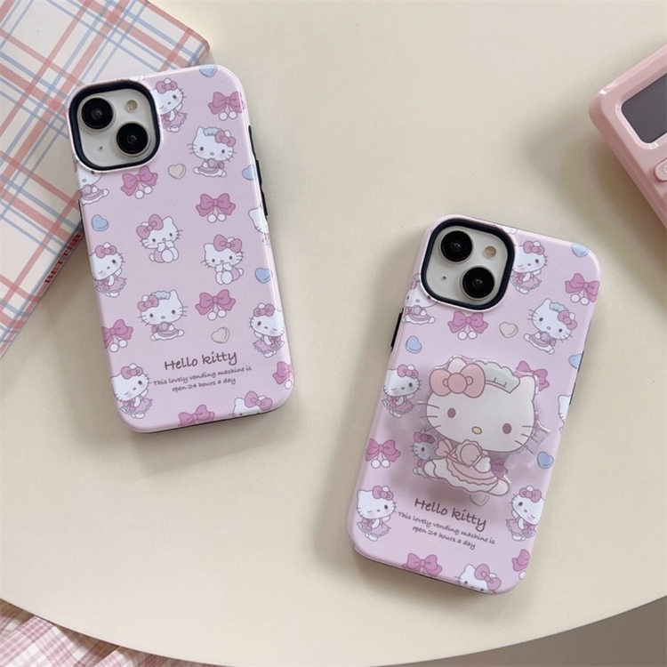 Hello Kitty Desenli İp Kılıf + H.K Holder