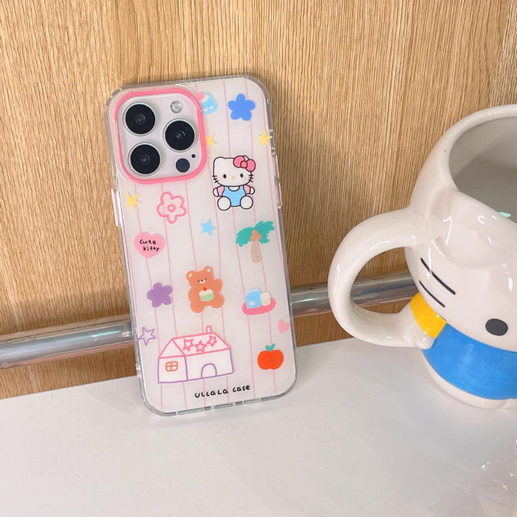 Sevimli Hello Kitty Desenli Iphone Kilif