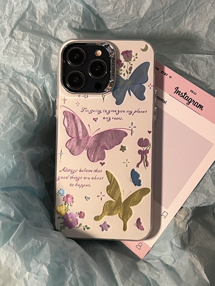 Renkli Kelebek İphone Kılıf
