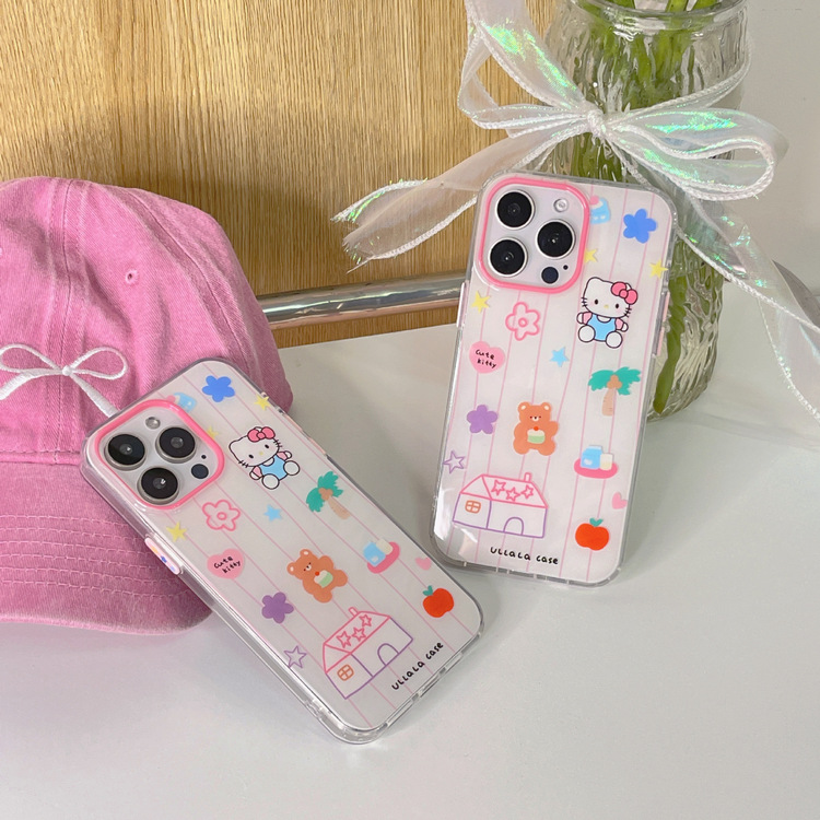 Sevimli Hello Kitty Desenli Iphone Kilif