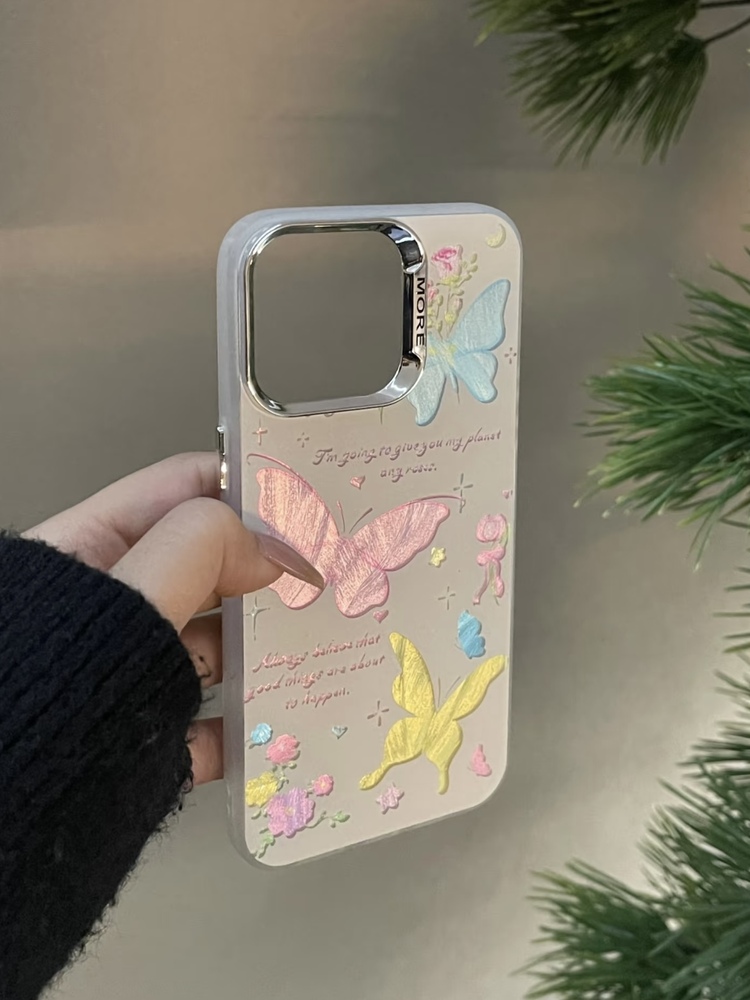 Renkli Kelebek İphone Kılıf