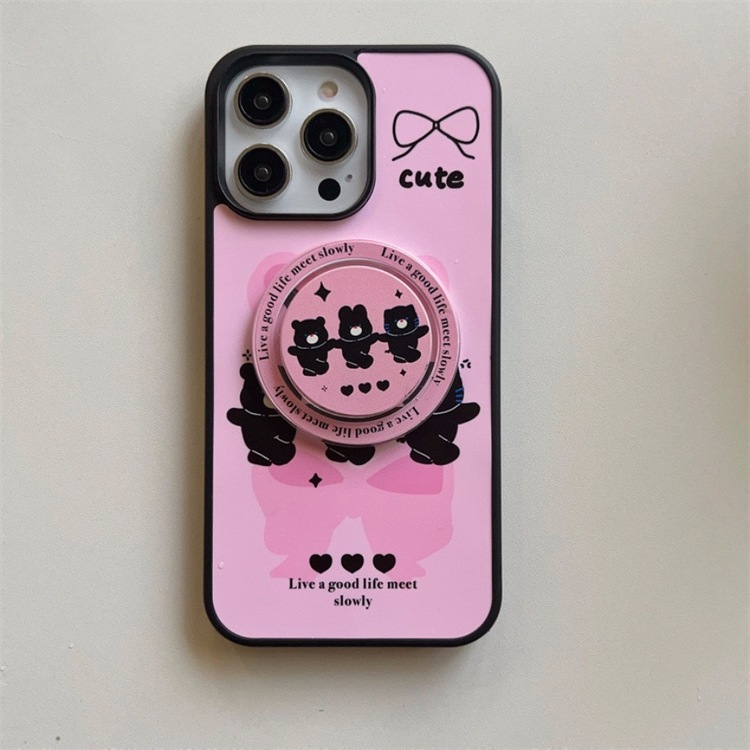 Pembe Tavşan Karakterli Magsafe Kılıf 11/13 Pro