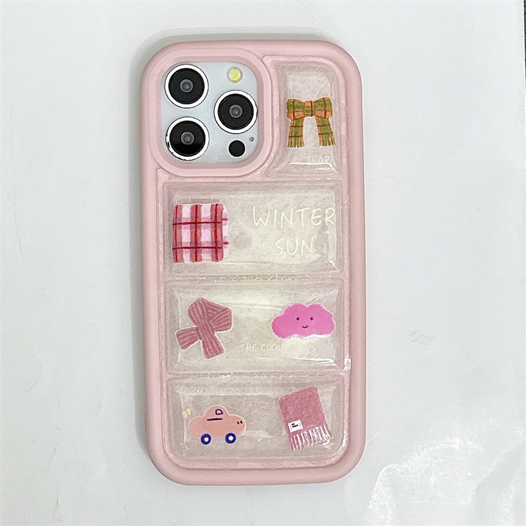 Şal Araba Desen Tüyü Ceketli iPhone Kılıfı