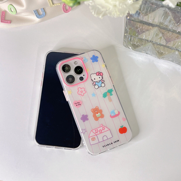 Sevimli Hello Kitty Desenli Iphone Kilif