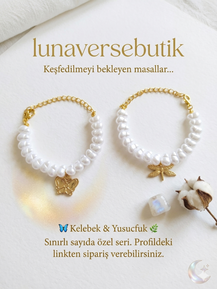 Yusufcuk yarım incili bileklik