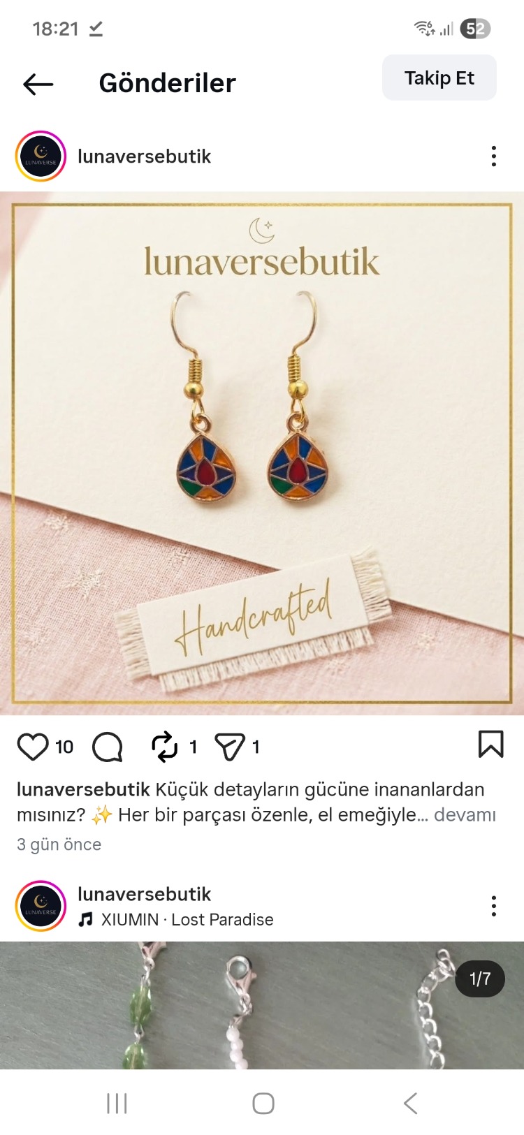 Damla Figürlü Küpe