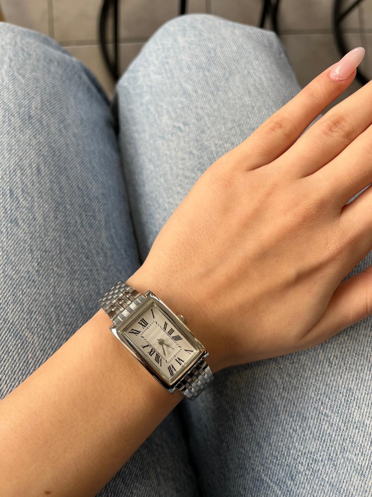 Retro Roman Silver Kadın Kol Saati