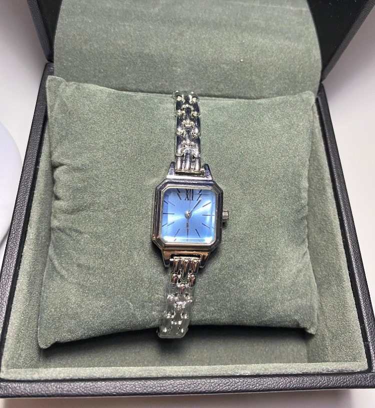 IceBlue Vintage Metal Saat – Silver