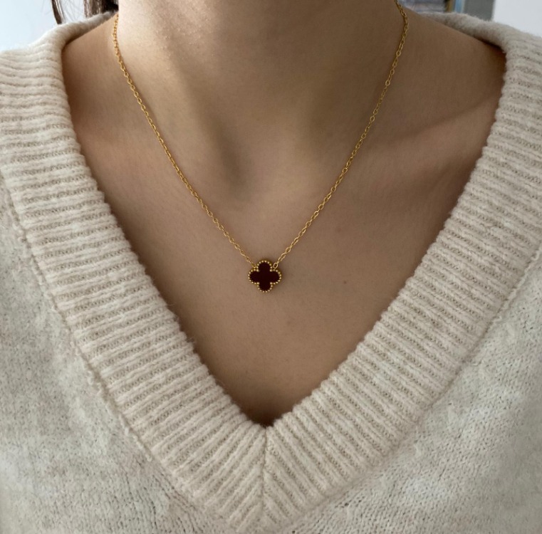 Lunière Clover Charm Kolye - Gold