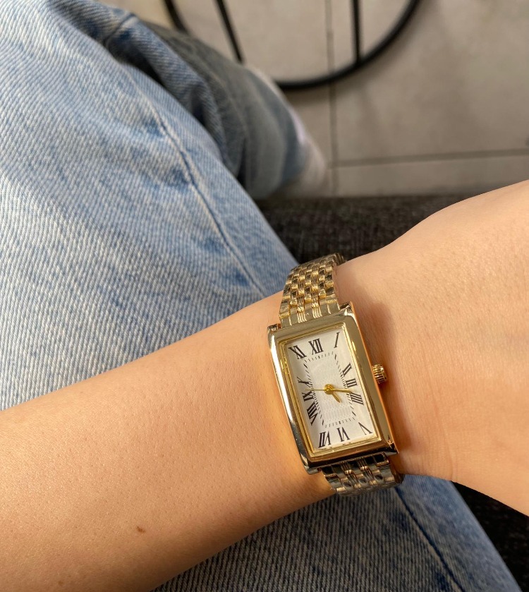 Retro Roman Silver Kadın Kol Saati 