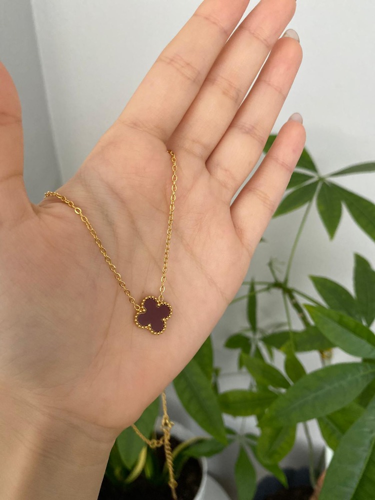 Lunière Clover Charm Kolye - Gold