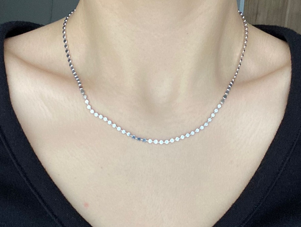 Solène Dot Chain Çelik Kolye 