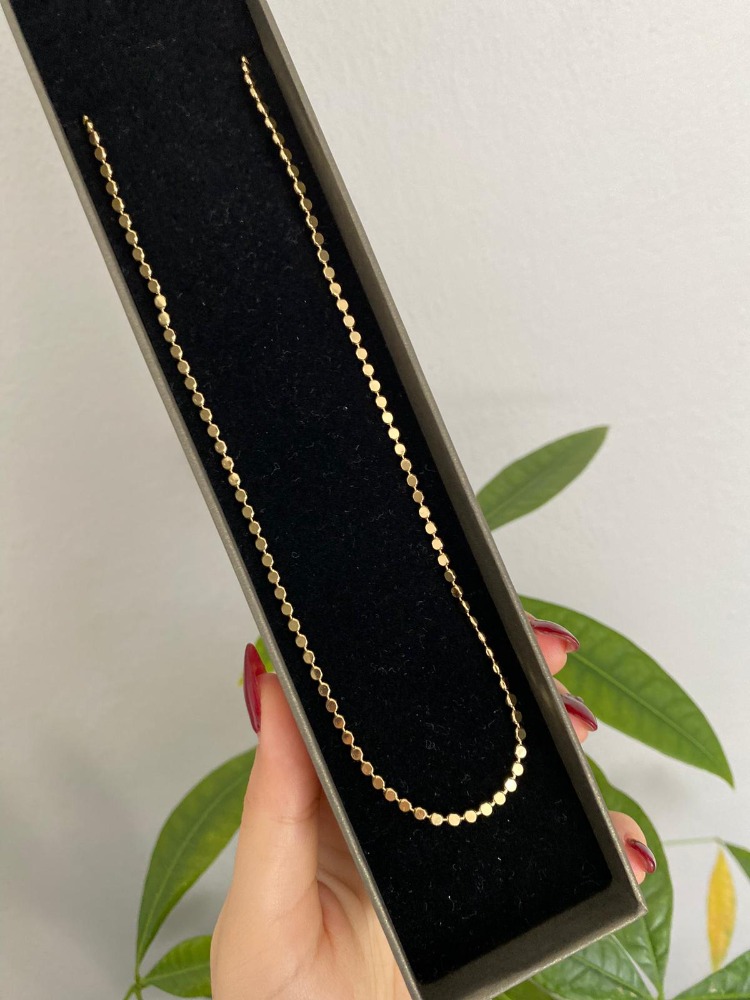 Solène Dot Chain Çelik Kolye -  Gold