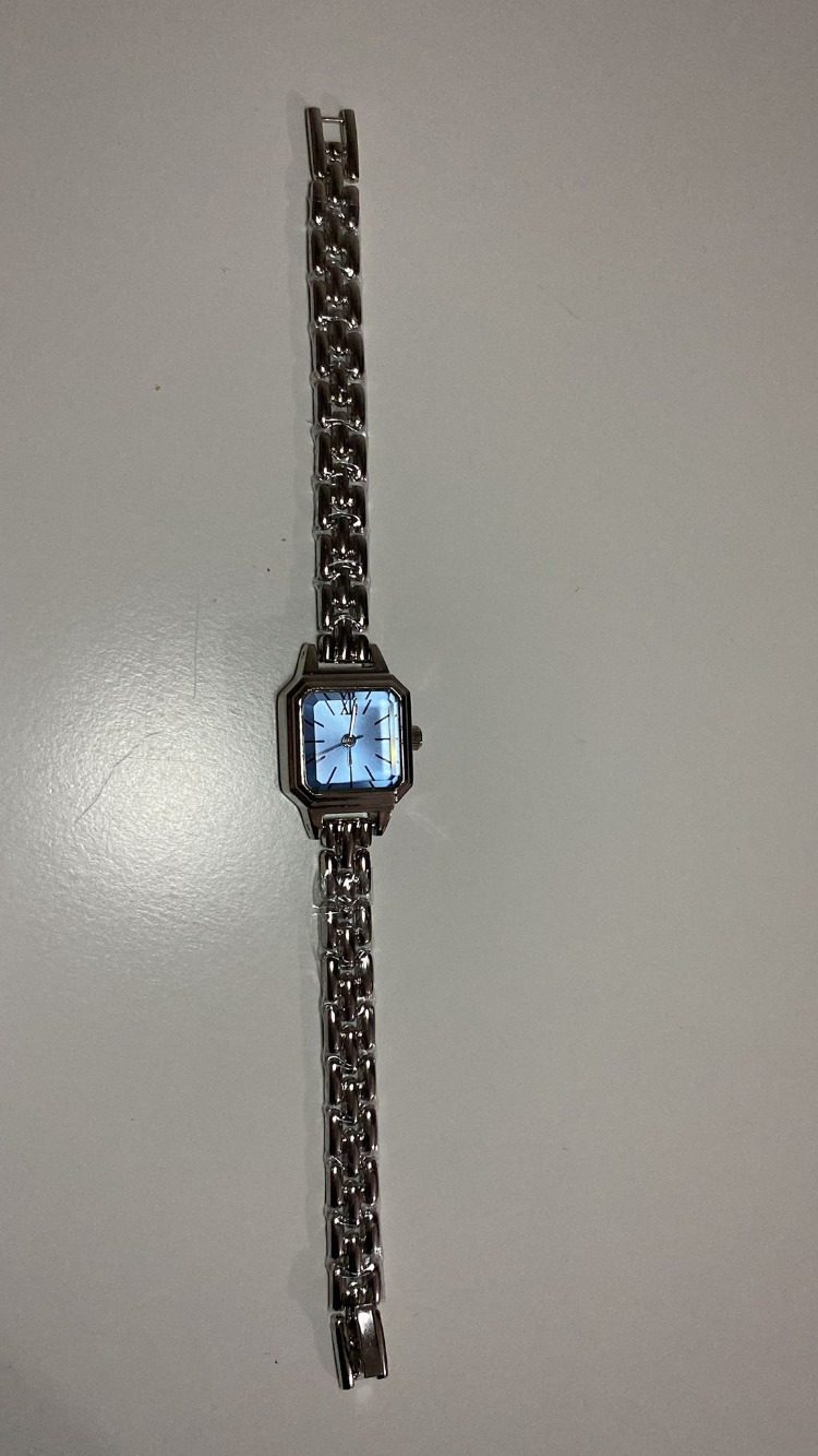 IceBlue Vintage Metal Saat – Silver