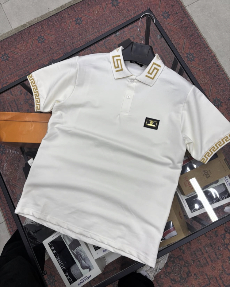 Versace Beyaz polo yaka