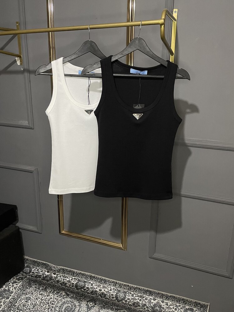 Prada Düz Kumaş Tank Top 