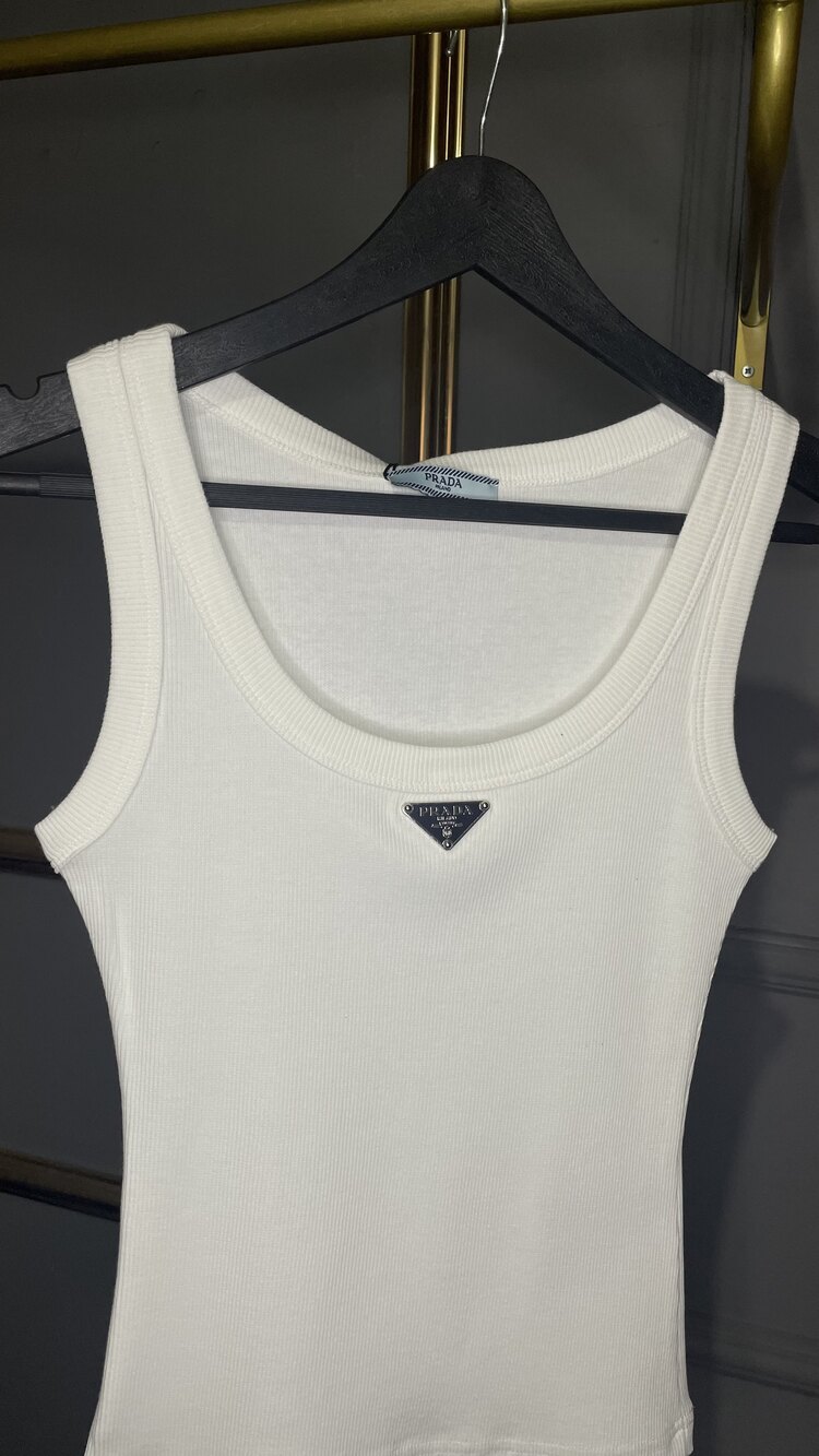 Prada Fitilli Tank Top 