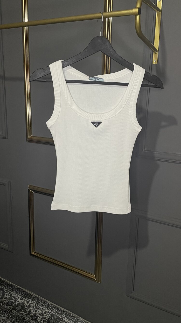 Prada Fitilli Tank Top 