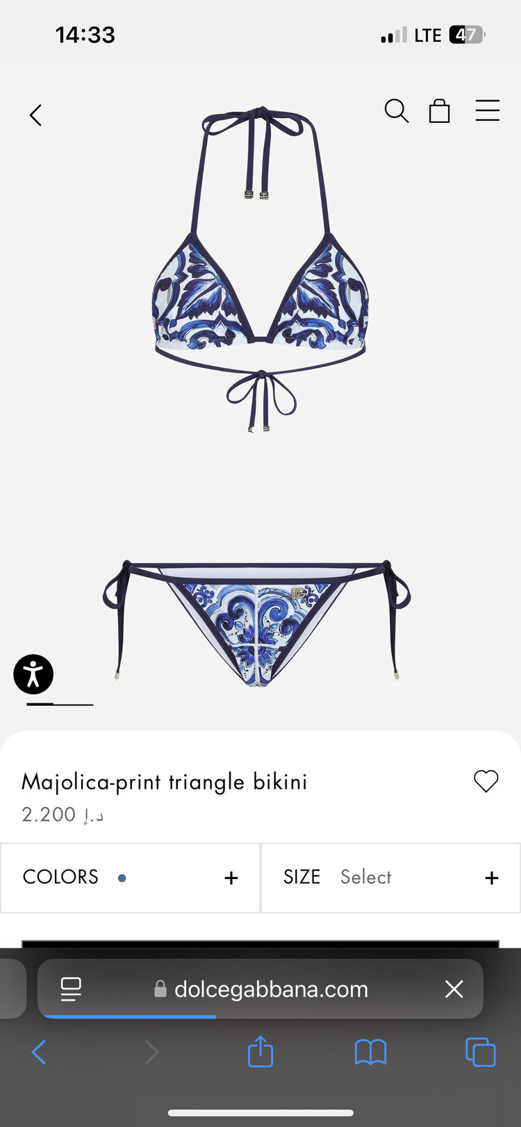İthal Dolce & Gabbana Bikini