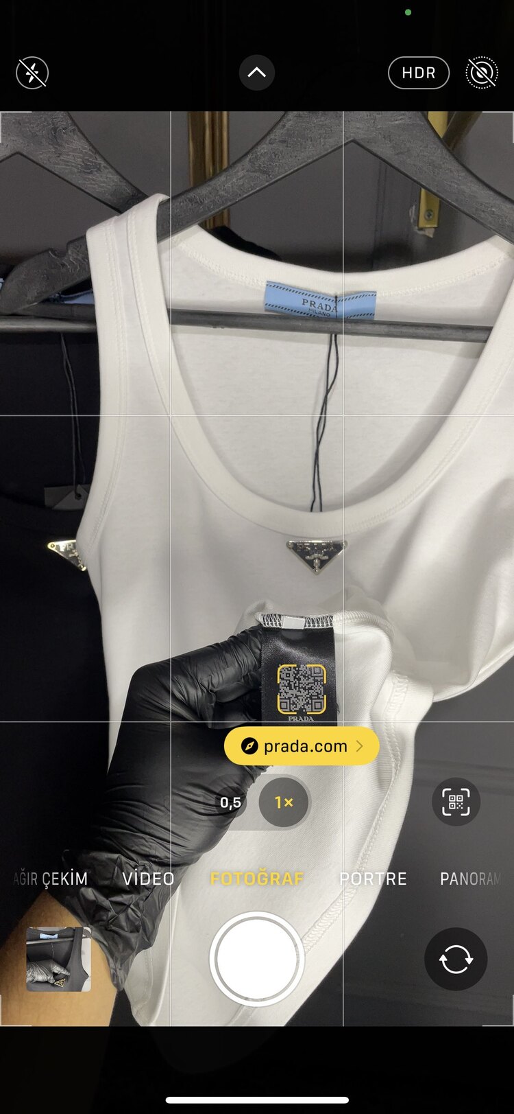 Prada Düz Kumaş Tank Top 